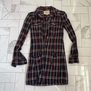 French connection Plaid sweater dress